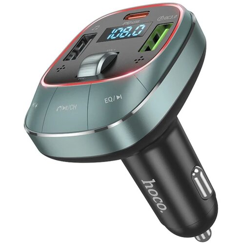 hoco. auto punjač 2 x USB A + Type C digital display + transmiter 5A 45W E76 star space Cijene