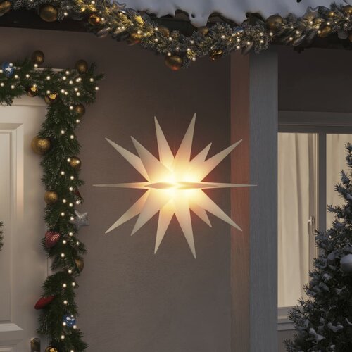 vidaXL Božićno svjetlo s LED svjetlima sklopivo bijelo 100 cm Cijene