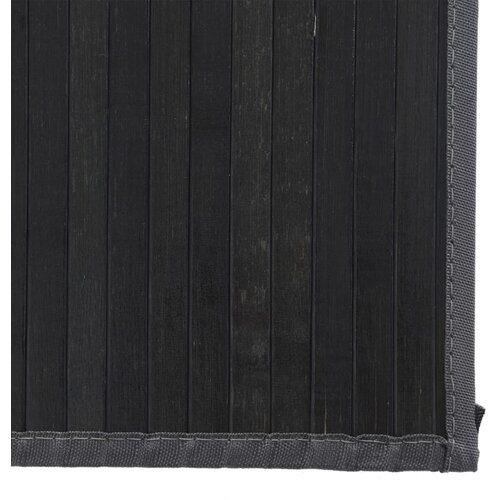  Pravokutni tepih crni 80x100 cm bambus Slike