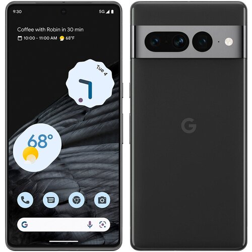 Google obnovljeno - znaki rabe - pixel 7 pro 5G crn 128 gb 12 gb ram - vidne oznake uporabe obnovljeno, (21581651) Slike