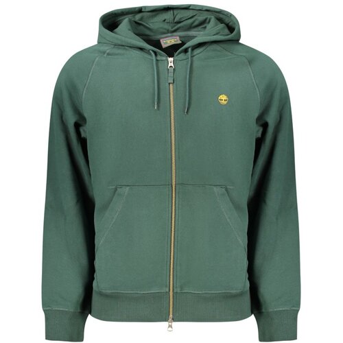 Timberland mu&amp;scaron;ka hoodie dukserica na patentni zatvarač zelena Slike