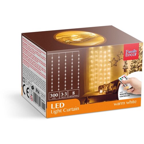 Family Christmas LED zavesa iz mikro LED lučk 300 LED 3 x 3m 230V z daljinskim upravljalnikom Cene