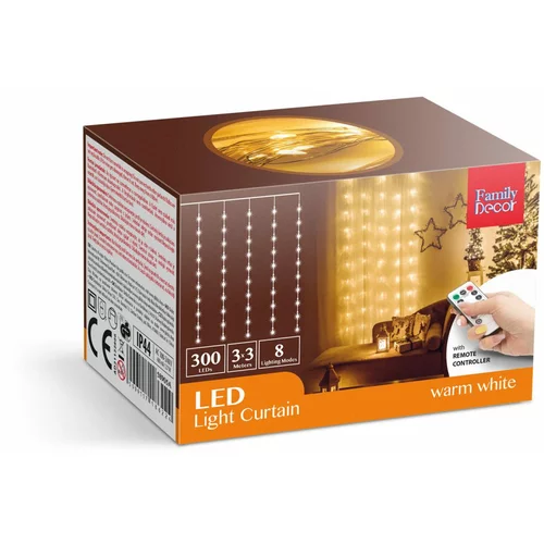 Family Christmas LED zavesa iz mikro LED lučk 300 LED 3 x 3m 230V z daljinskim upravljalnikom