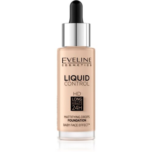 Eveline Liquid Control tekoči puder s pipeto odtenek 040 Warm Beige 32 ml Cene
