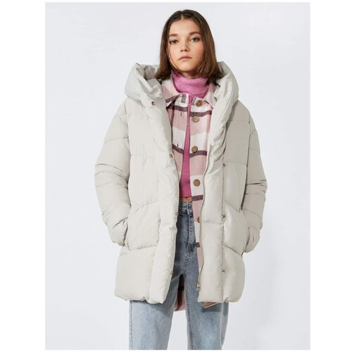Koton Hooded Quilted Short Inflatable Coat Slike