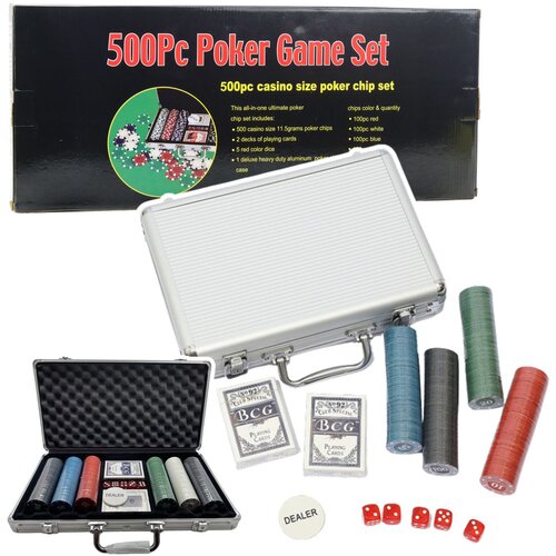  Set za igru Poker u aluminijskoj kutiji - 500 elemenata Cene