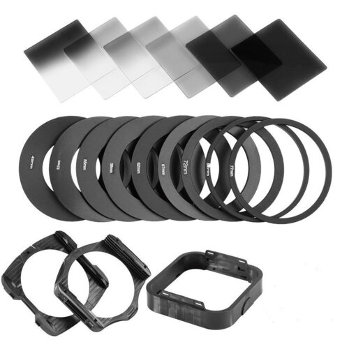 INF 8-paketni set kvadratnih gradientnih filtrov black, (21369658) Slike