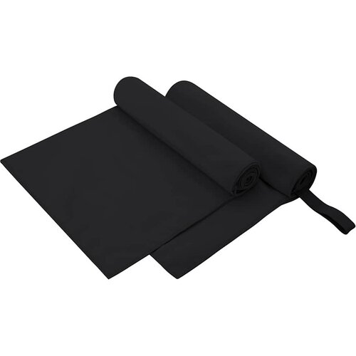  Sportski Ručnici 2 pcs Crna 100 x 50 cm Poliester i poliamid Cene