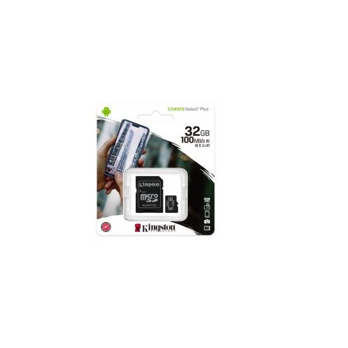 Kingston microSD 32GB Class 10Canvas Select PlusSD adapter;100MBs Read,Class 10 UHS-I Cijene