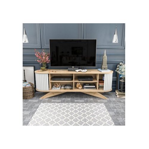 Hanah home polica Za TV Stor - Safir, Belo Slike
