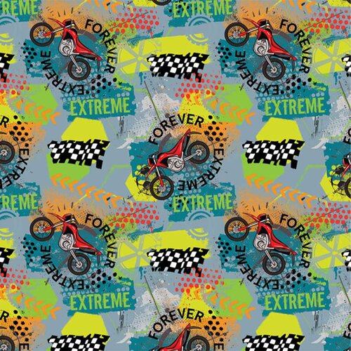 Cardex Forever Extreme motoristični darilni papir 100 x 70 cm Slike