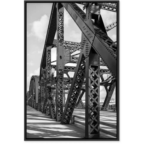  Slika - Bridge at Morning (1 Part) Vertical 60x90 U crnom drvenom okviru Slike
