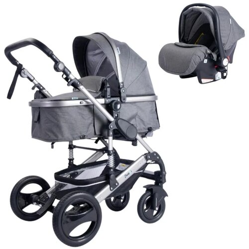 Puerri kolica za bebe 3u1 Passeggino Grey, 0m+ Cene