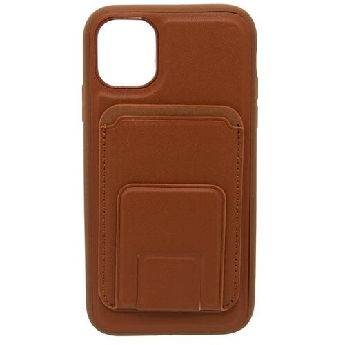  Maska za telefon LEATHER MAGSAFE WALLET za Iphone 11 braon Cene