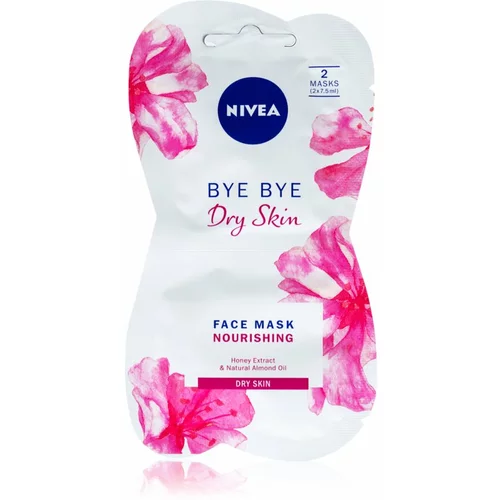 Nivea Bye Bye Dry Skin negovalna maska za obraz za suho kožo 15 ml za ženske