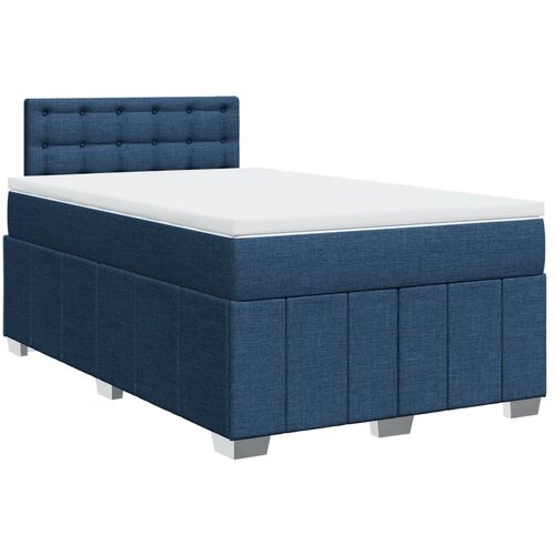 vidaXL Krevet s oprugama i madracem plavi 120 x 190 cm od tkanine Cijene
