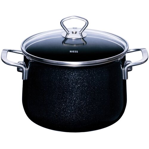 RIESS Lonec s pokrovom Black Magic 20cm / 4l / dva ročaja / emajl, (5000198636) Cene