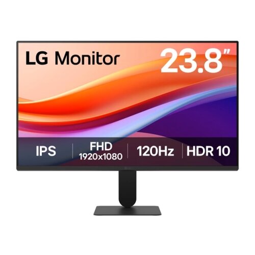 LG 23.8" IPS FHD 1920x1080@120Hz, 16:9, 1500:1, 250 cd/m&sup2;, 5ms, 178&ordm;/178&ordm;, HDR 10, 1 D-Sub, 1 HDMI, VESA 100x100mm, Tilt, Black, 3yw Cene