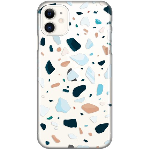 maska silikonska print skin za iphone 11 6.1 terazzo pattern Slike