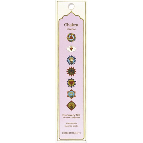 Fiore D&amp;rsquo;Oriente Kadilne palčke &amp;quot;Chakra&amp;quot;, 7 vrst, po 3 palčke - 1 pkt. Slike