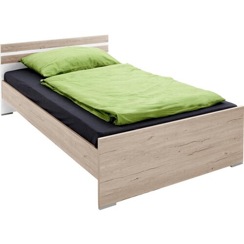 Novel postelja 90 cm x 200 cm , leseni material bela, barve hrasta Cene