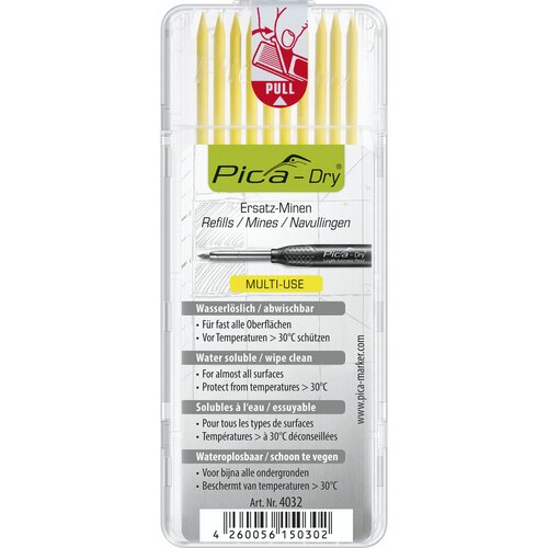 Pica - Marker DRY Minen-Set gelb Slike