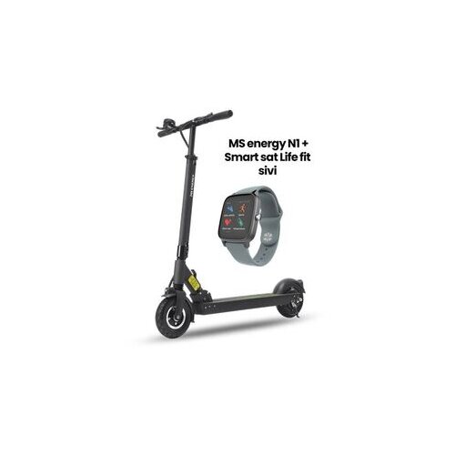 Ms Energy Neutron N1 e-trotinet + Lifefit pametni sat sivi Slike