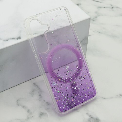 maska simple sparkle magsafe za samsung S921B galaxy S24 5G/ ljubičasta Slike