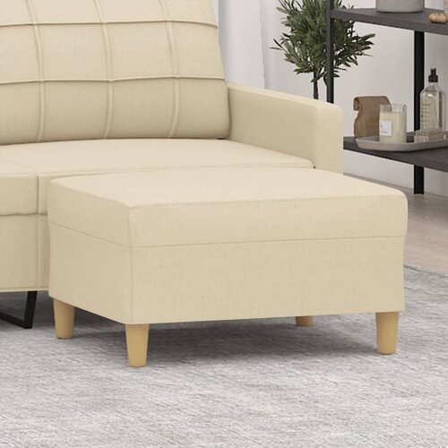  Tabure krem 70 x 55 x 41 cm od tkanine Slike