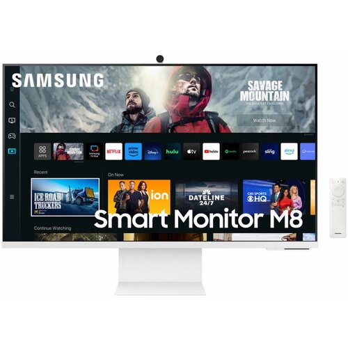 Samsung monitor LS32CM801UUXDU 32"/VA/3840x2160/60Hz/4ms gtg/hdmi,usb,usb c/pivot/visina/kamera/bela Cene