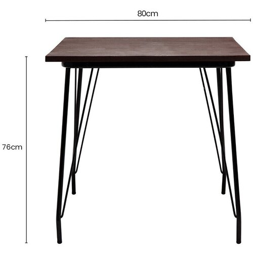 Premier Housewares Jedilna miza iz masivnega bresta &amp;oslash; 80 cm District &amp;ndash; Slike