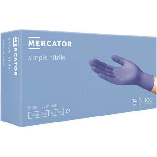 medical jednokratne rukavice simple nitril plave bez pudera veličina 2s ( rp30003002s ) Slike