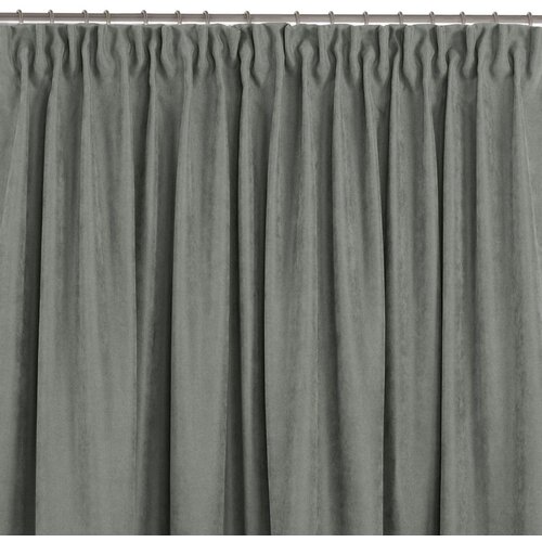  Curtain MILANA color gray style classic dragon tape transparent 5 cm chenille 280x245 HOMEDE Slike