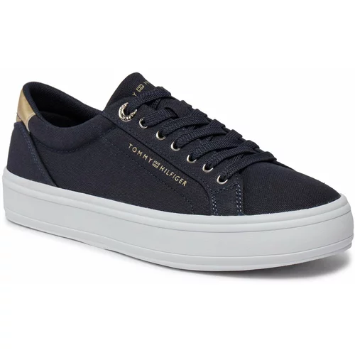 Tommy Hilfiger Superge Essential Vulc Canvas Sneaker FW0FW07682 Space Blue DW6