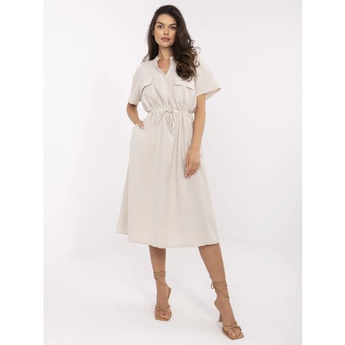 Italy Moda Dress-MI-SK-109898.68-beige Slike
