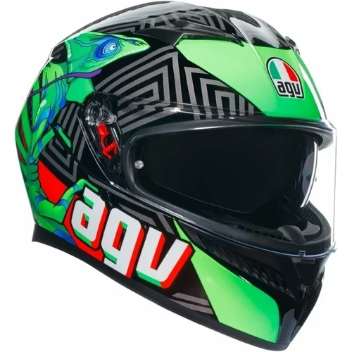 Agv K3 Kamaleon Black/Red/Green M Čelada