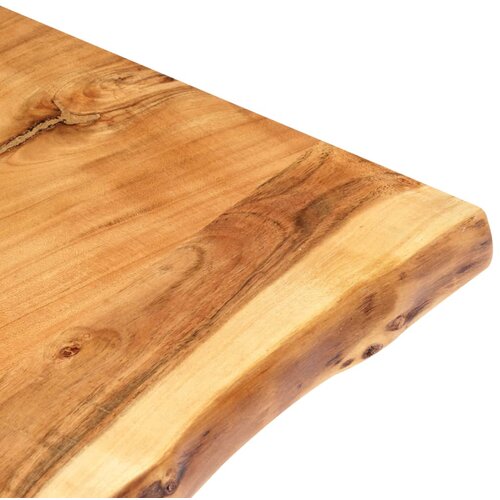 Stolna ploča od masivnog bagremovog drva 118 x (50-60) x 3,8 cm Slike