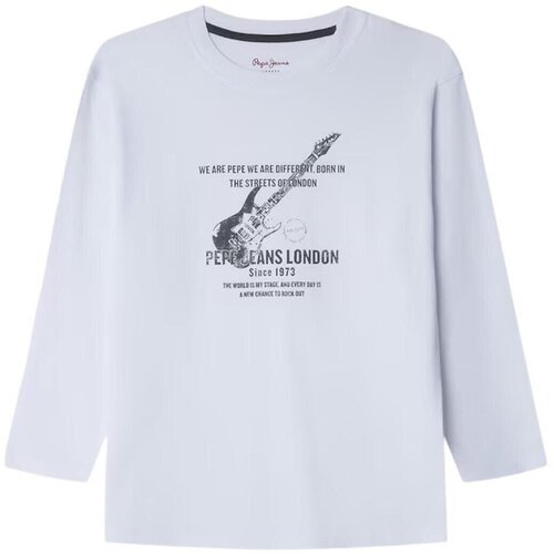 PepeJeans Majice z dolgimi rokavi PB5000018 Bela Cene