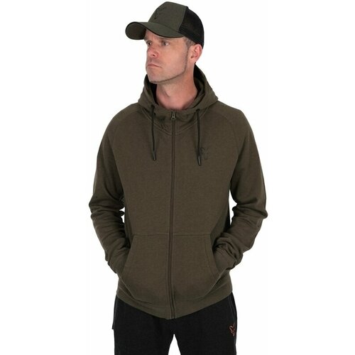 Fox Fishing Majica s kapuljačom Collection LW Hoody Green/Black L Slike