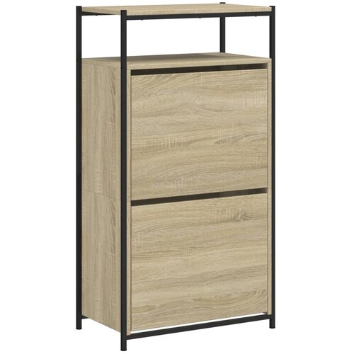  za cipele boja hrasta 60x34x112 cm konstruirano drvo Slike
