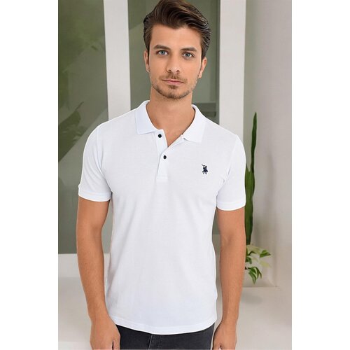 Dewberry T8561 MEN&amp;#039;S TSHIRT-LIGHT WHITE Slike