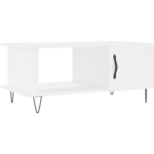 Maison Chic Klubska mizica - kavna mizica - Nizka mizica bela 90x50x40 inženirski les, (21754804) Cene