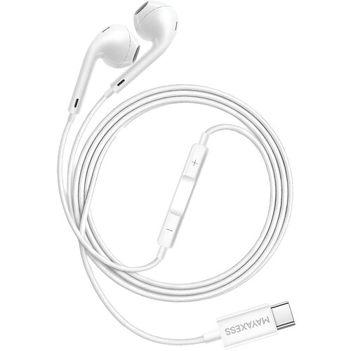 Oem Mayaxess, Žične USB-C slu&scaron;alke z vgrajenim mikrofonom za Oppo Reno 14, Bela, (5000299350) Cene