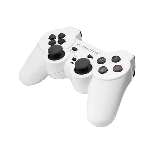 Game Pad ESPERANZA WARRIOR, vibration, PC, USB, black/white, EGG102W Cijene