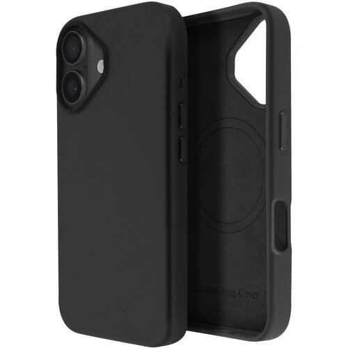 AVIZAR Ohi&scaron;je MagSafe za iPhone 16 iz visokokakovostnega veganskega usnja, Črna, (5000013088) Cene