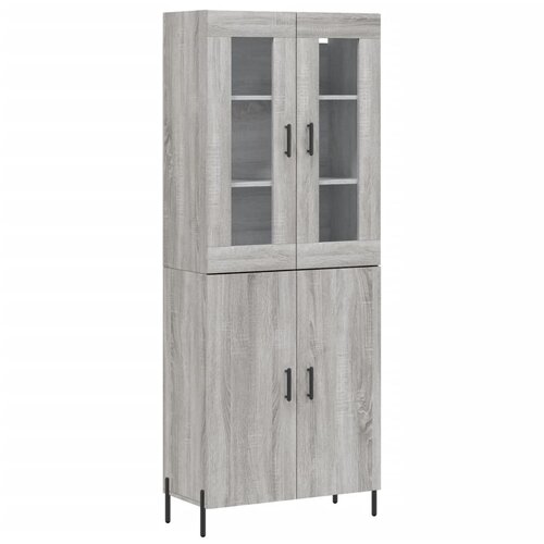 Maison Chic Visoka Komoda - Predalnik siva sonoma 69,5x34x180 cm inženirski les, (21720405) Cene
