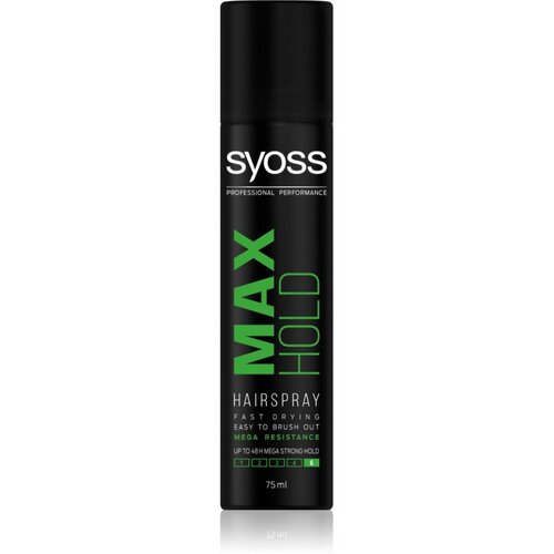 Syoss Max Hold lak za kosu s dodatno pojačanim učvr&amp;scaron;ćivanjem mini 75 ml Slike