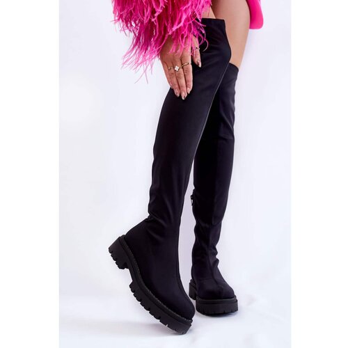 Kesi Women's Boots Over The Knee Black Brinna Cene