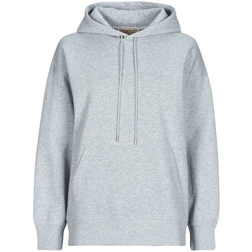 Michael Kors Puloverji EMBOSSED LOGO HOODIE Siva Cene