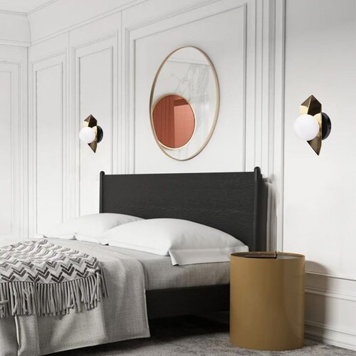 Toolight Zidni svijećnjak APP1411-W BLACK GOLD Slike